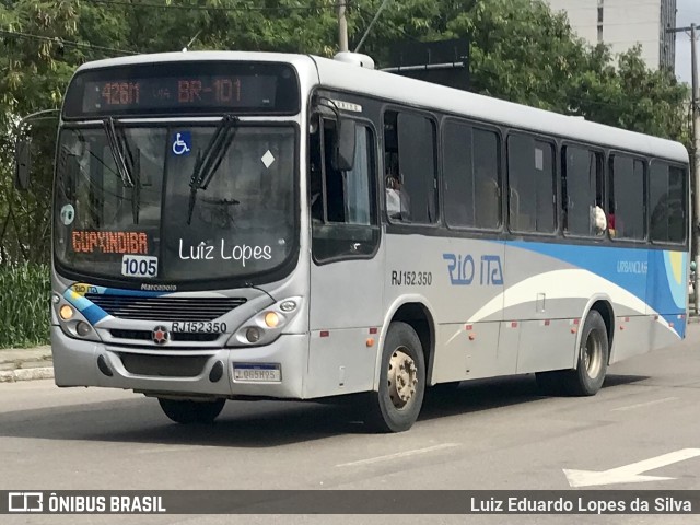 Rio Ita RJ 152.350 na cidade de Niterói, Rio de Janeiro, Brasil, por Luiz Eduardo Lopes da Silva. ID da foto: 10596142.