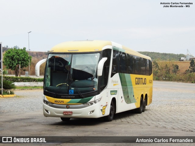Empresa Gontijo de Transportes 18225 na cidade de João Monlevade, Minas Gerais, Brasil, por Antonio Carlos Fernandes. Número da foto: #10596556.