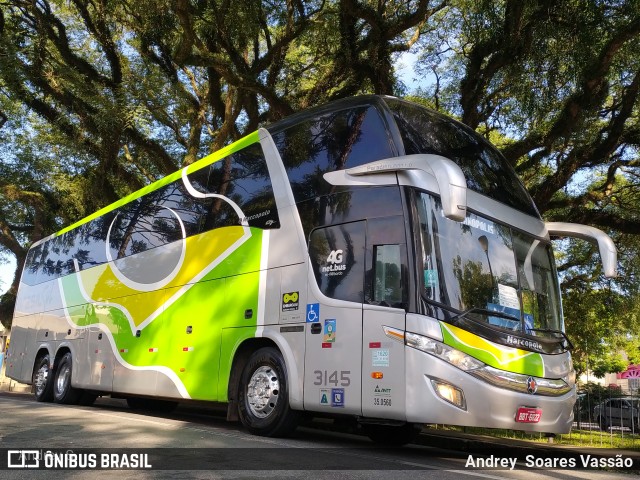 Brasil Sul Linhas Rodoviárias 3145 na cidade de Curitiba, Paraná, Brasil, por Andrey  Soares Vassão. ID da foto: 10597393.