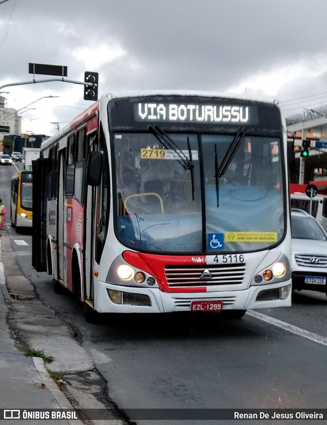 Allibus Transportes 4 5116 na cidade de São Paulo, São Paulo, Brasil, por Renan De Jesus Oliveira. ID da foto: 10597125.