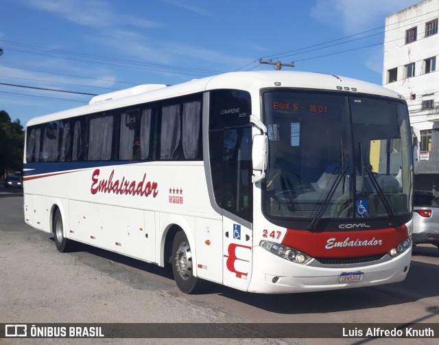 Expresso Embaixador 247 na cidade de Rio Grande, Rio Grande do Sul, Brasil, por Luis Alfredo Knuth. Número da foto: #10598964.