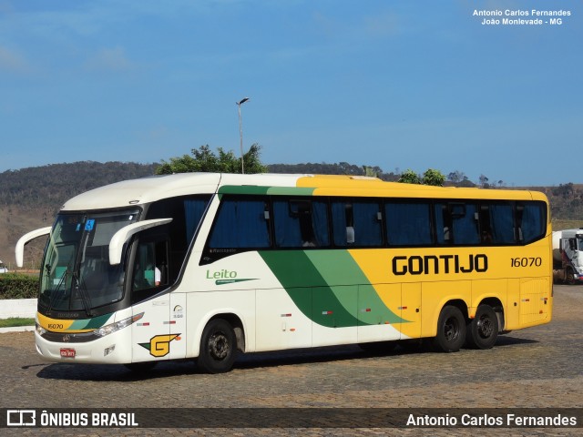 Empresa Gontijo de Transportes 16070 na cidade de João Monlevade, Minas Gerais, Brasil, por Antonio Carlos Fernandes. ID da foto: 10596568.