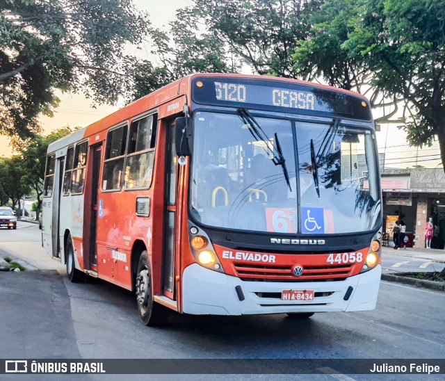 Companhia Coordenadas de Transportes 44058 na cidade de Belo Horizonte, Minas Gerais, Brasil, por Juliano Felipe. ID da foto: 10597161.