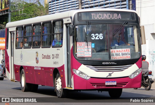 Viação Santa Rosa CV-001 na cidade de Belém, Pará, Brasil, por Fabio Soares. ID da foto: 10598840.