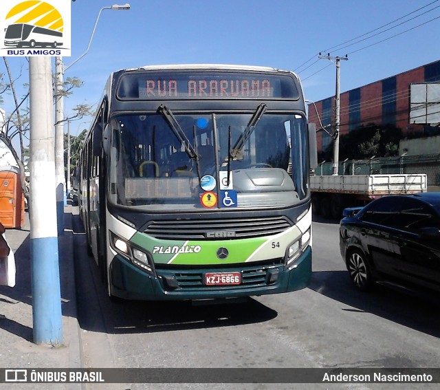 Transportes Planalto 54 na cidade de São João de Meriti, Rio de Janeiro, Brasil, por Anderson Nascimento . ID da foto: 10597328.