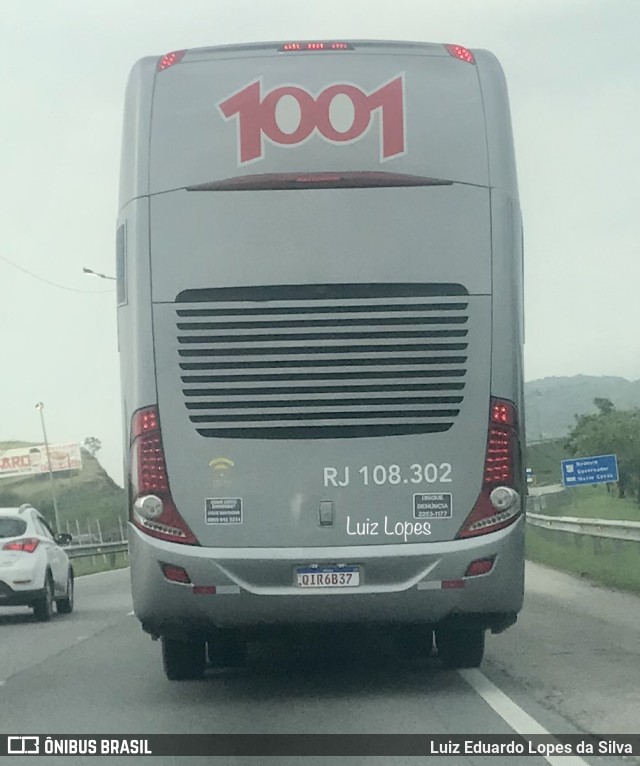 Auto Viação 1001 RJ 108.302 na cidade de São Gonçalo, Rio de Janeiro, Brasil, por Luiz Eduardo Lopes da Silva. ID da foto: 10596154.