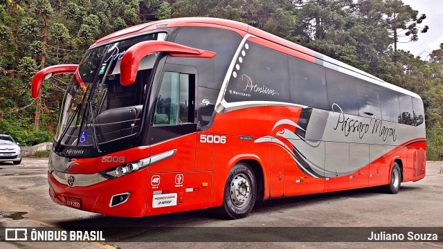 Empresa de Ônibus Pássaro Marron 5006 na cidade de Campos do Jordão, São Paulo, Brasil, por Juliano Souza. ID da foto: 10597978.