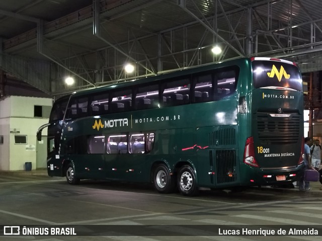 Viação Motta 18001 na cidade de São José do Rio Preto, São Paulo, Brasil, por Lucas Henrique de Almeida. Número da foto: #10595768.
