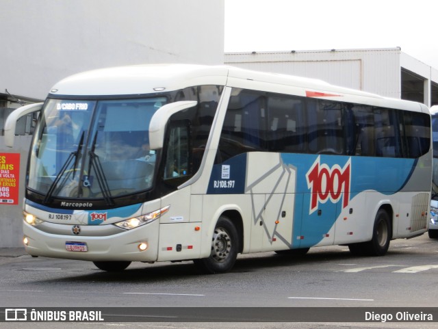 Auto Viação 1001 RJ 108.197 na cidade de Rio de Janeiro, Rio de Janeiro, Brasil, por Diego Oliveira. ID da foto: 10597157.