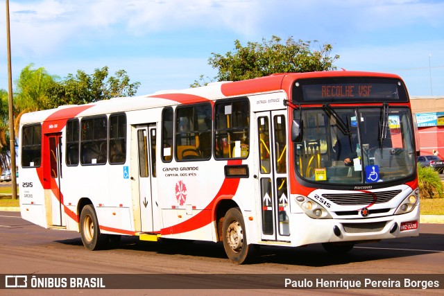 Viação São Francisco 2515 na cidade de Campo Grande, Mato Grosso do Sul, Brasil, por Paulo Henrique Pereira Borges. Número da foto: #10596846.