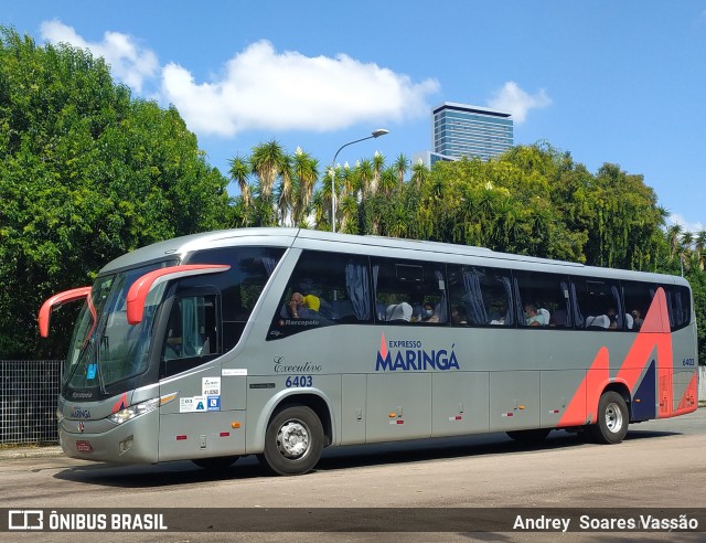 Expresso Maringá 6403 na cidade de Curitiba, Paraná, Brasil, por Andrey  Soares Vassão. ID da foto: 10598979.