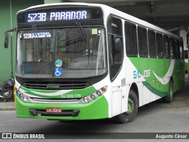 Viação São José RJ 200.179 na cidade de Nova Iguaçu, Rio de Janeiro, Brasil, por Augusto César. Número da foto: #10602350.