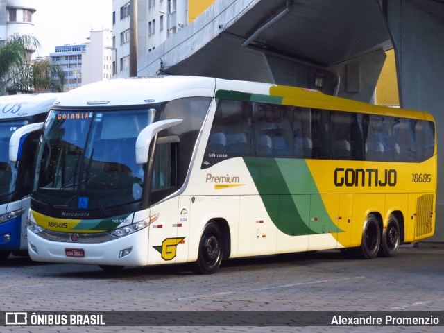 Empresa Gontijo de Transportes 18685 na cidade de Belo Horizonte, Minas Gerais, Brasil, por Alexandre Promenzio. ID da foto: 10602096.