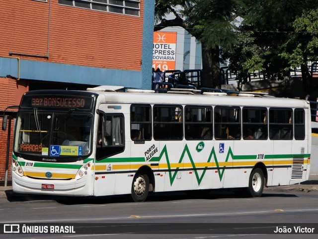 Sudeste Transportes Coletivos 3119 na cidade de Porto Alegre, Rio Grande do Sul, Brasil, por João Victor. ID da foto: 10602185.