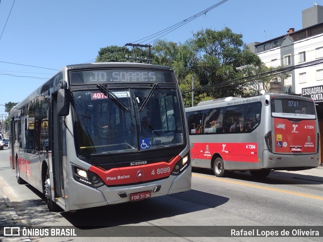 Express Transportes Urbanos Ltda 4 8099 na cidade de São Paulo, São Paulo, Brasil, por Rafael Lopes de Oliveira. Número da foto: #10601101.