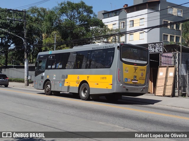 Transunião Transportes 3 6578 na cidade de São Paulo, São Paulo, Brasil, por Rafael Lopes de Oliveira. Número da foto: #10599373.