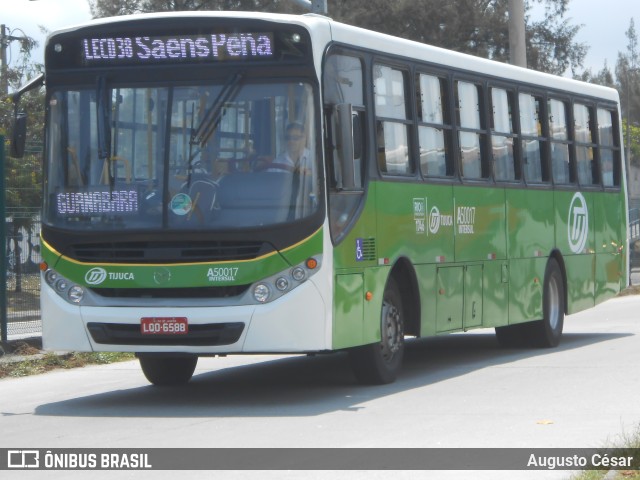 Tijuquinha - Auto Viação Tijuca A50017 na cidade de Rio de Janeiro, Rio de Janeiro, Brasil, por Augusto César. Número da foto: #10599286.