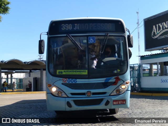 Auto Viação São José 12006 na cidade de Fortaleza, Ceará, Brasil, por Emanuel Pereira. ID da foto: 10601048.