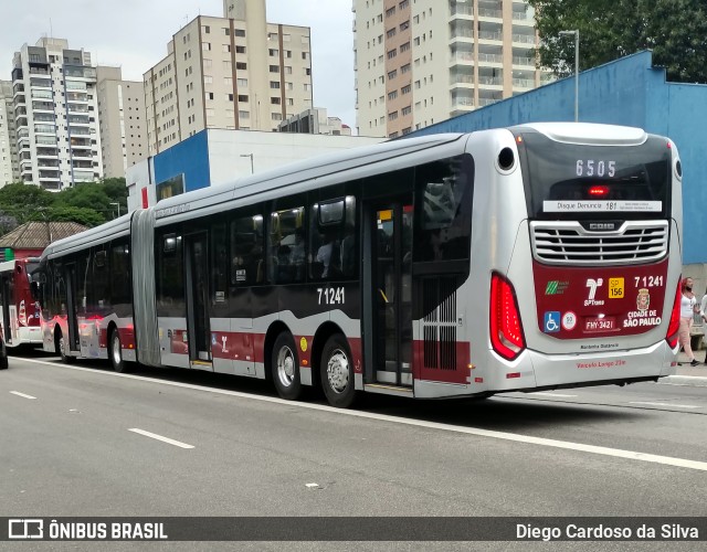 Viação Campo Belo 7 1241 na cidade de São Paulo, São Paulo, Brasil, por Diego Cardoso da Silva. Número da foto: #10599642.