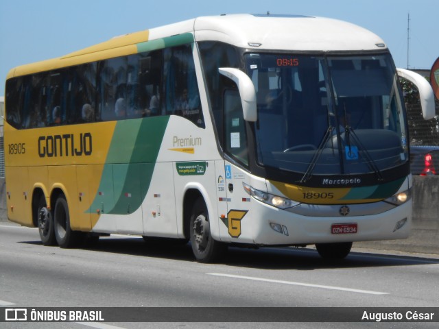 Empresa Gontijo de Transportes 18905 na cidade de Nova Iguaçu, Rio de Janeiro, Brasil, por Augusto César. ID da foto: 10602323.