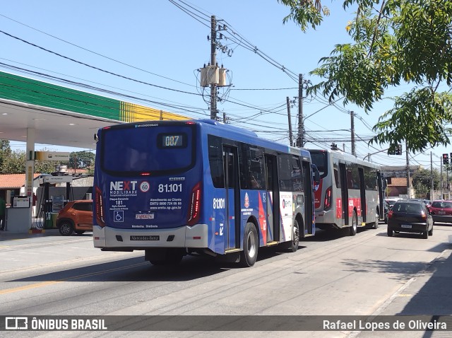 Next Mobilidade - ABC Sistema de Transporte 81.101 na cidade de São Paulo, São Paulo, Brasil, por Rafael Lopes de Oliveira. ID da foto: 10599340.