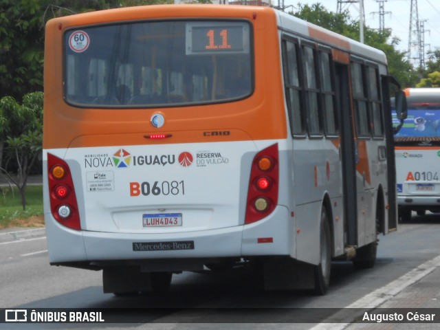 Expresso Nossa Senhora da Glória B06081 na cidade de Nova Iguaçu, Rio de Janeiro, Brasil, por Augusto César. Número da foto: #10599234.