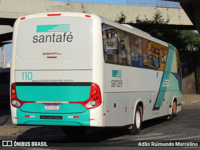 Santa Fé Transportes 110 na cidade de Belo Horizonte, Minas Gerais, Brasil, por Adão Raimundo Marcelino. ID da foto: 10601830.