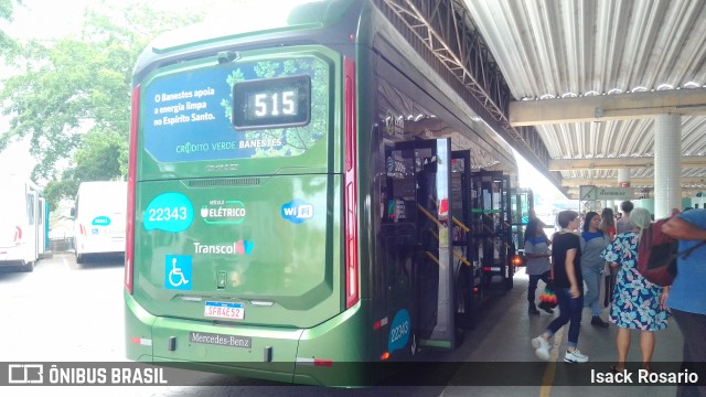 Nova Transporte 22343 na cidade de Serra, Espírito Santo, Brasil, por Isack Rosario. ID da foto: 10601327.