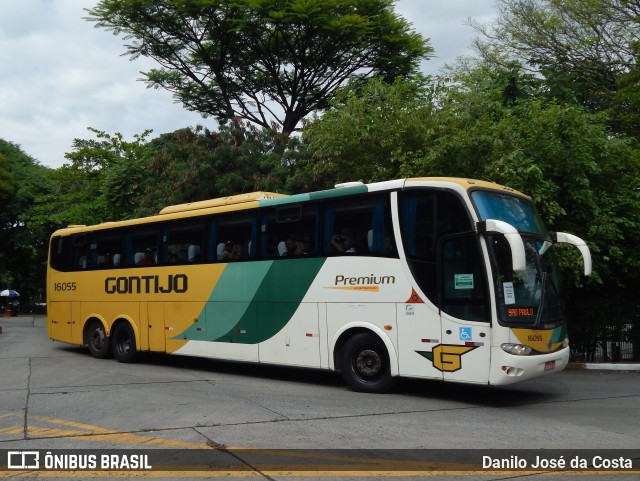 Empresa Gontijo de Transportes 16055 na cidade de São Paulo, São Paulo, Brasil, por Danilo Danibus. ID da foto: 10601909.