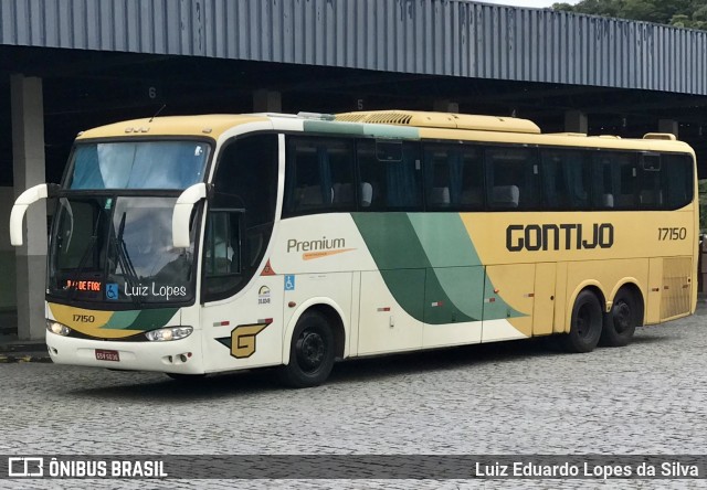 Empresa Gontijo de Transportes 17150 na cidade de Juiz de Fora, Minas Gerais, Brasil, por Luiz Eduardo Lopes da Silva. ID da foto: 10601836.