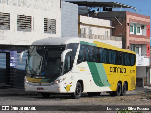 Empresa Gontijo de Transportes 18345 na cidade de Caruaru, Pernambuco, Brasil, por Lenilson da Silva Pessoa. ID da foto: 10600218.