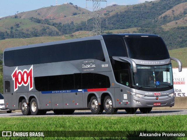 Auto Viação 1001 RJ 108.508 na cidade de Roseira, São Paulo, Brasil, por Alexandre Promenzio. ID da foto: 10602038.