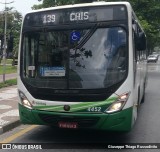 Viação Piracicabana Santos 4452 na cidade de Santos, São Paulo, Brasil, por Giuseppe Thiago Russodivito. Número da foto: #:id.