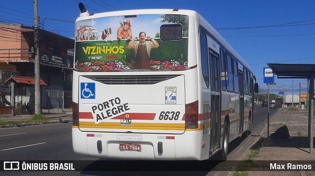 SOPAL - Sociedade de Ônibus Porto-Alegrense Ltda. 6638 na cidade de Porto Alegre, Rio Grande do Sul, Brasil, por Max Ramos. ID da foto: 10602554.