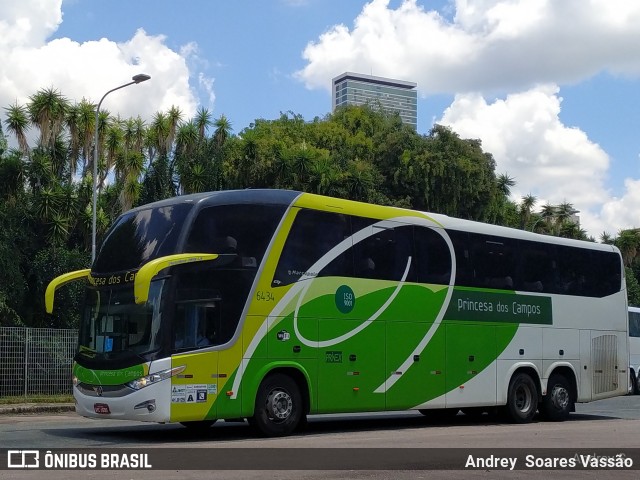 Expresso Princesa dos Campos 6434 na cidade de Curitiba, Paraná, Brasil, por Andrey  Soares Vassão. ID da foto: 10603208.