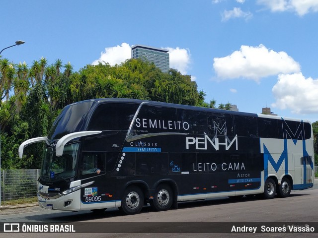 Empresa de Ônibus Nossa Senhora da Penha 59095 na cidade de Curitiba, Paraná, Brasil, por Andrey  Soares Vassão. ID da foto: 10603173.