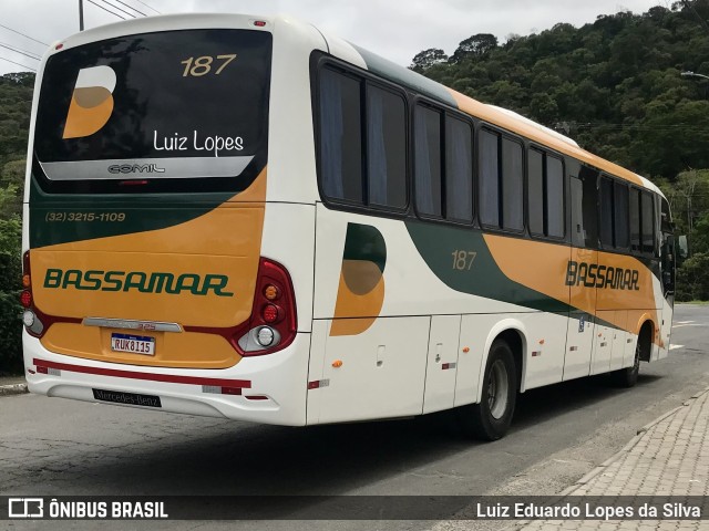 Viação Bassamar 187 na cidade de Juiz de Fora, Minas Gerais, Brasil, por Luiz Eduardo Lopes da Silva. ID da foto: 10604072.