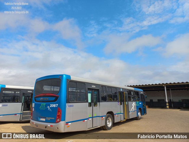 ATT - Atlântico Transportes e Turismo 2067 na cidade de Vitória da Conquista, Bahia, Brasil, por Fabrício Portella Matos. ID da foto: 10604085.