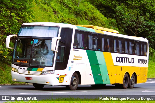 Empresa Gontijo de Transportes 12800 na cidade de Piraí, Rio de Janeiro, Brasil, por Paulo Henrique Pereira Borges. ID da foto: 10603331.