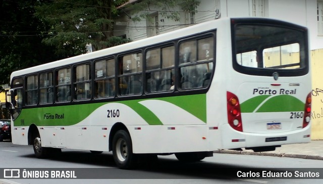 Viação Porto Real 2160 na cidade de São João del Rei, Minas Gerais, Brasil, por Carlos Eduardo Santos. ID da foto: 10603121.