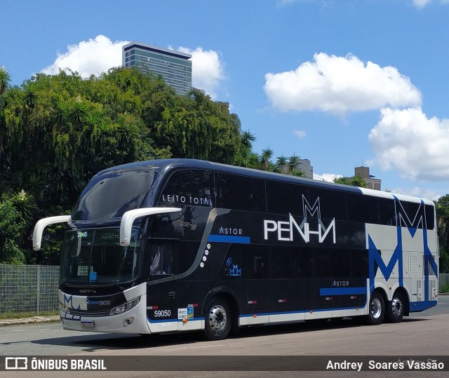 Empresa de Ônibus Nossa Senhora da Penha 59050 na cidade de Curitiba, Paraná, Brasil, por Andrey  Soares Vassão. ID da foto: 10603176.