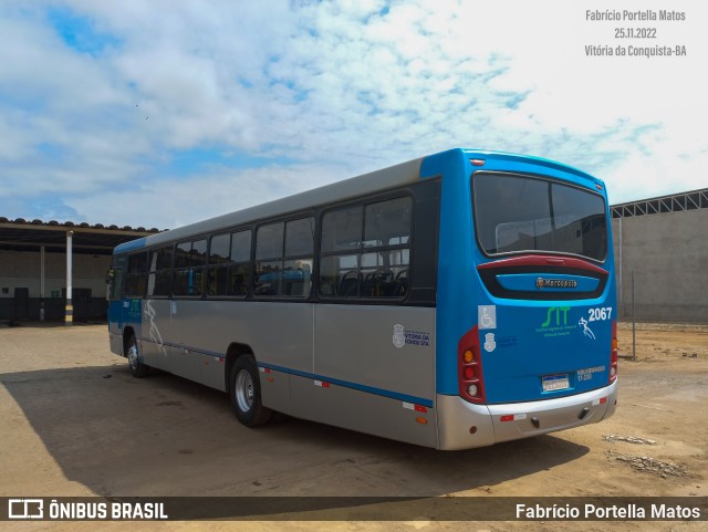 ATT - Atlântico Transportes e Turismo 2067 na cidade de Vitória da Conquista, Bahia, Brasil, por Fabrício Portella Matos. ID da foto: 10604090.