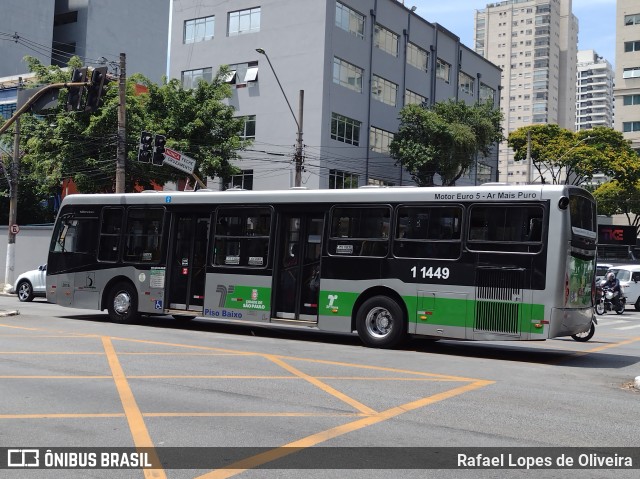 Viação Santa Brígida 1 1449 na cidade de São Paulo, São Paulo, Brasil, por Rafael Lopes de Oliveira. ID da foto: 10602948.