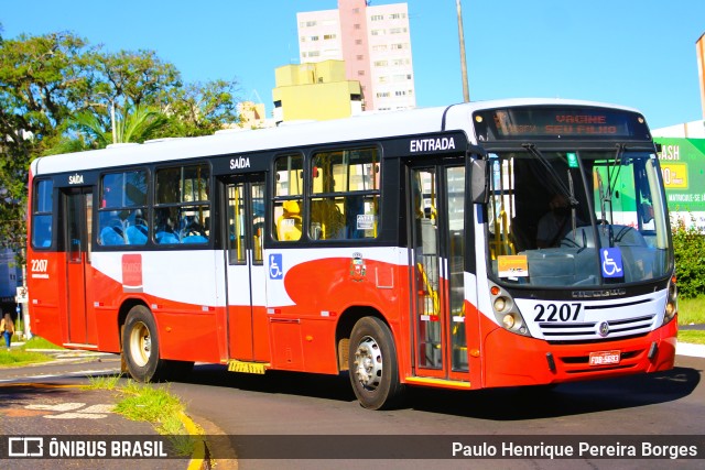 Viação Sorriso de Marília 2207 na cidade de Marília, São Paulo, Brasil, por Paulo Henrique Pereira Borges. ID da foto: 10603327.