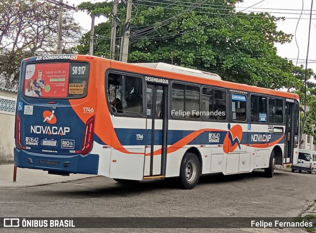 Viação Novacap B51642 na cidade de Rio de Janeiro, Rio de Janeiro, Brasil, por Felipe Fernandes. ID da foto: 10606739.