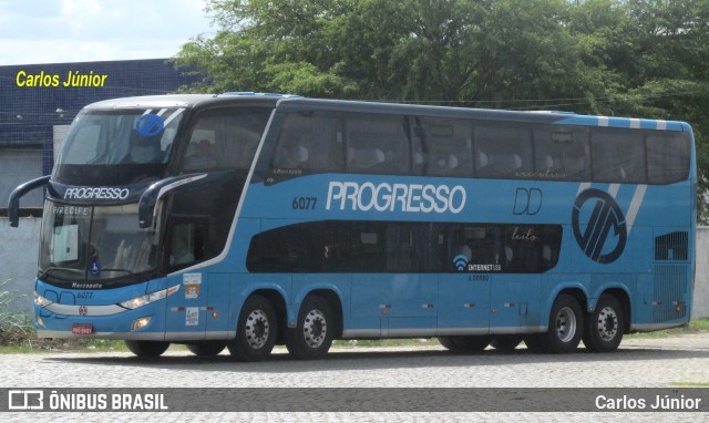 Auto Viação Progresso 6077 na cidade de Caruaru, Pernambuco, Brasil, por Carlos Júnior. ID da foto: 10605559.