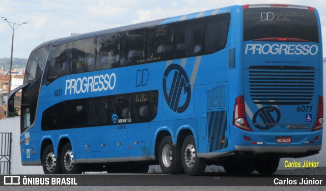 Auto Viação Progresso 6077 na cidade de Caruaru, Pernambuco, Brasil, por Carlos Júnior. ID da foto: 10605556.