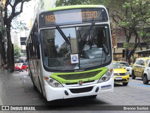 Viação VG B31037 na cidade de Rio de Janeiro, Rio de Janeiro, Brasil, por Brenno Santos. Número da foto: #10606669.