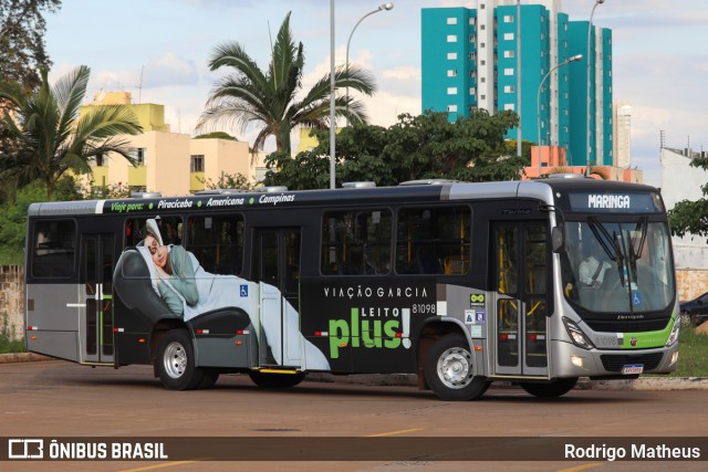 Viação Garcia 81098 na cidade de Maringá, Paraná, Brasil, por Rodrigo Matheus. ID da foto: 10605513.