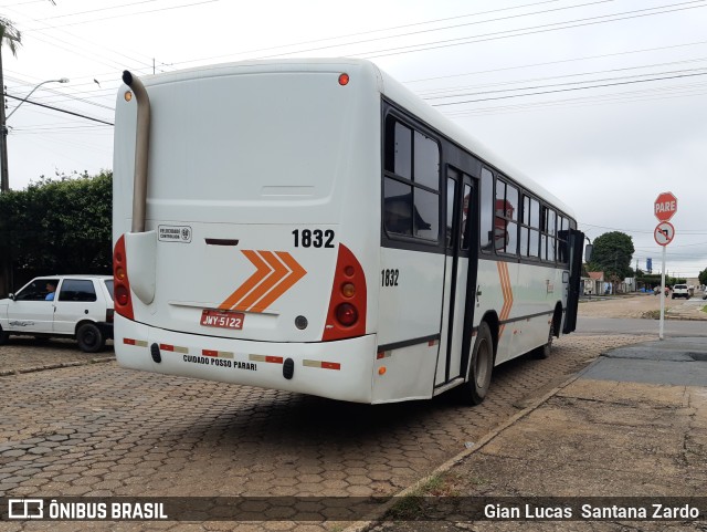 Transvida Transporte Coletivo 1832 na cidade de Ji-Paraná, Rondônia, Brasil, por Gian Lucas  Santana Zardo. ID da foto: 10606409.